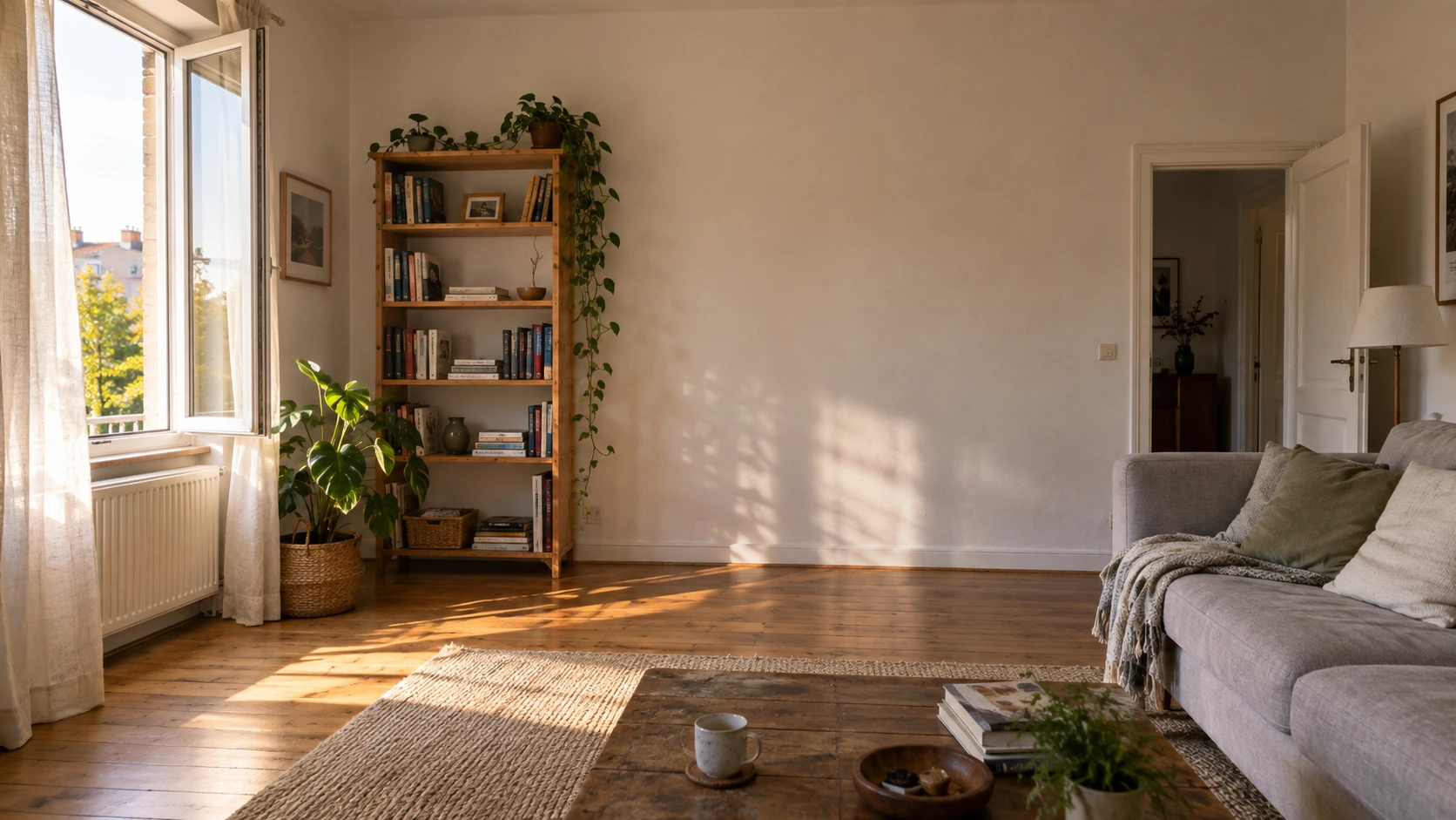 A bright living-room game background